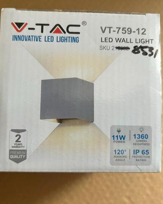 4X Lampade da parete led V-tac