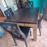 Tavolo bambu' + 4 sedie