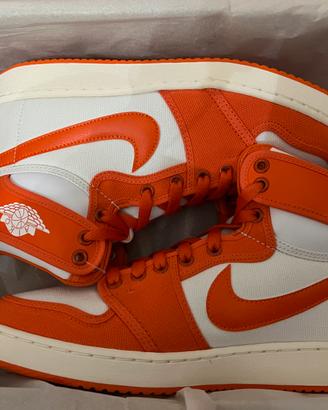 Nike Air Jordan Aiko 1 bianco e arancione 43