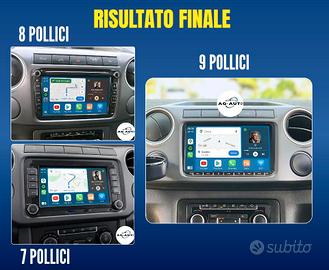 Volkswagen Amarok 7 8 9 pollici Autoradio Carplay