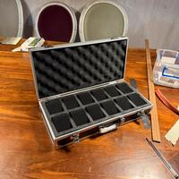 Porta orologi da 12 pezzi in acciaio nuova