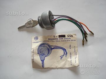 Quadretto con chiave furgone Lambretta 175cc-200cc