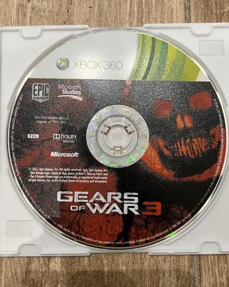 GIOCO XBOX 360 GEARS OF WAR 3 SOLO CD