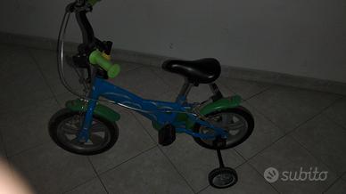 bicicletta bimbo con rotelle
