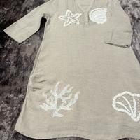 Vestito in lino sopra ghinocchio T2(M)