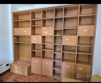 costo zero libreria salotto parete attrezzata 