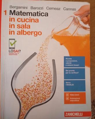 libro di matematica alberghiero 1