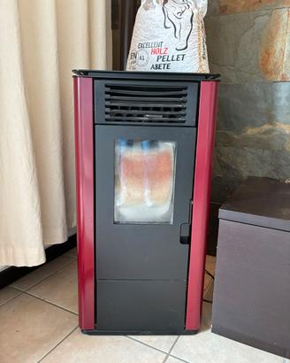 Stufa a pellet Wood 8 kW perfettamente funzionante