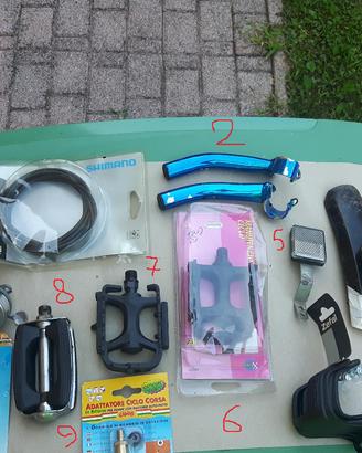 Accessori bici pedali prolunghe manubrio guaine