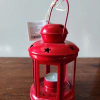 Lampada rossa in metallo e vetro Flying Tyger