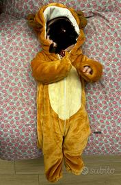 Vestito carnevale da leoncino, bimbo 6/9 mesi