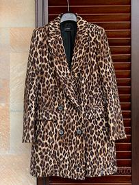 Zara Blazer Giacca Doppiopetto cappotto maculato