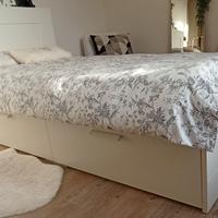 Letto singolo con testiera BIANCO Ikea BRIMNES