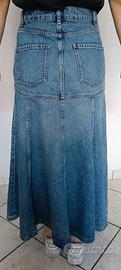 Gonna Lunga in Denim Massimo Dutti – Premium Denim