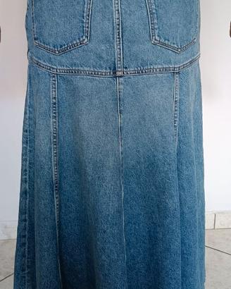 Gonna Lunga in Denim Massimo Dutti – Premium Denim