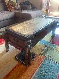 Bauletto etnico legno massello