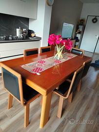 Tavolo in legno MAZZEI + sedie