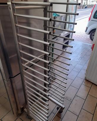 Carrello porta teglie a pioli - acciaio inox