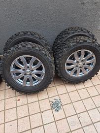 ruote  complete fuoristrada nuove , 4 identiche