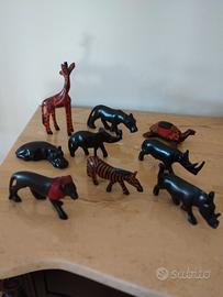 sculture in legno artigianali del Kenya nuove