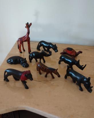 sculture in legno artigianali del Kenya nuove