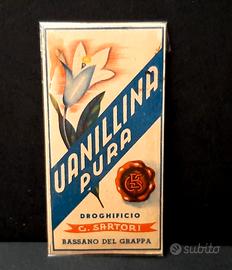 Bustina Vanillina G. Sartori d' Epoca