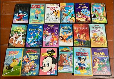 18 VHS WALT DISNEY CARICA 101 PETER PAN LOTTO