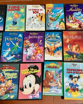 18 VHS WALT DISNEY CARICA 101 PETER PAN LOTTO