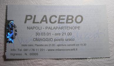 Lotto 3 Biglietti Placebo Napoli 2001 RARI