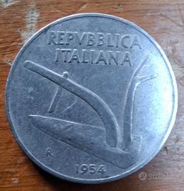 moneta 10 Lire 1954
