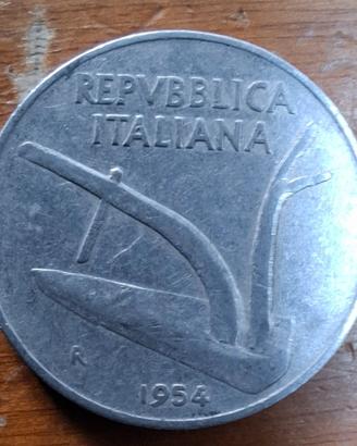 moneta 10 Lire 1954