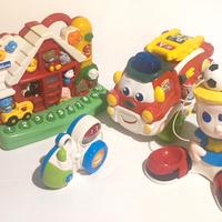 4 giocattoli per bimbi - Chicco - Clementoni 