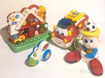 4 giocattoli per bimbi - Chicco - Clementoni 