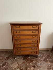 cassettiera in legno stile classico