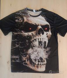 T‑shirt uomo L – stampa teschio, nuova