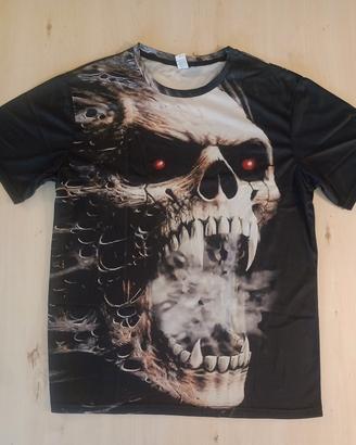 T‑shirt uomo L – stampa teschio, nuova