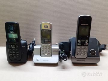 Lotto di 3 Telefoni Cordless