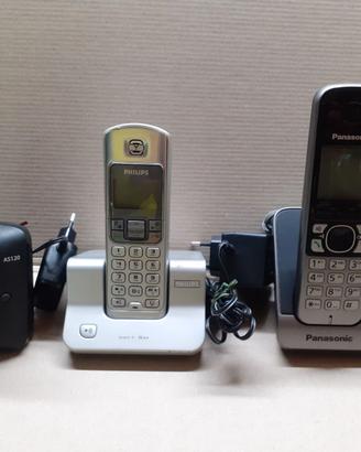 Lotto di 3 Telefoni Cordless