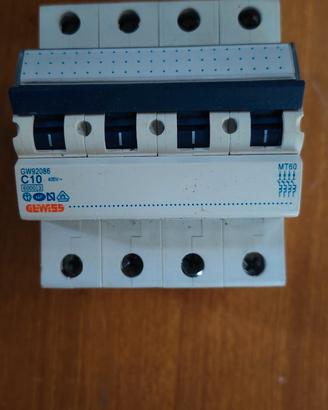 Gewiss magnetotermico 4 poli