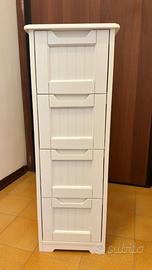 Mobiletto da bagno bianco