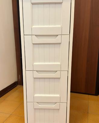 Mobiletto da bagno bianco