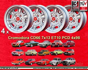 4 pz cerchi Fiat Lancia Autobianchi Cromodora CD66