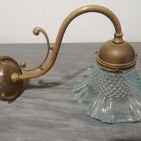 Applique liberty anni '50  in ottone brunito 