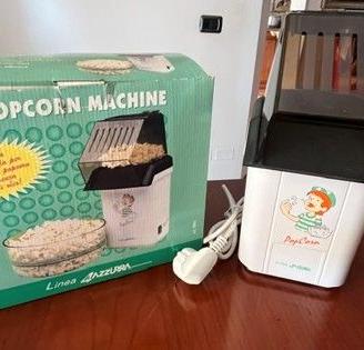 MACCHINA POP CORN VINTAGE LINEA AZZURRA