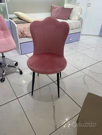 Set 4 poltroncine in velluto imballate nuove