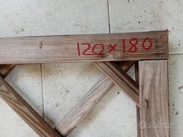 pannello grigliato legno