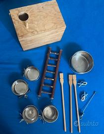 mangiatoie nido posatoi gabbia uccelli