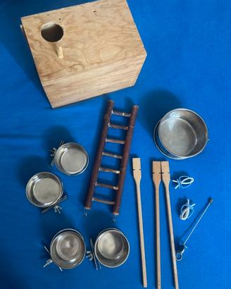 mangiatoie nido posatoi gabbia uccelli