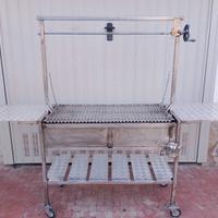 Barbecue a legna completamente tutto inox