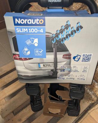 portabici gancio traino Norauto slim 100-4V2
